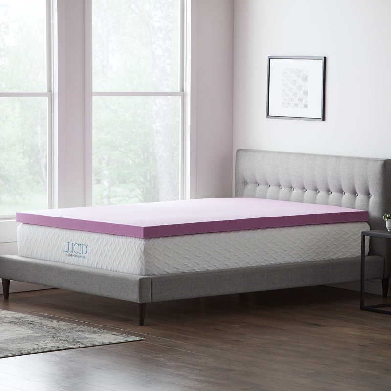 3" Memory Foam Lavender Infused Mattress Topper